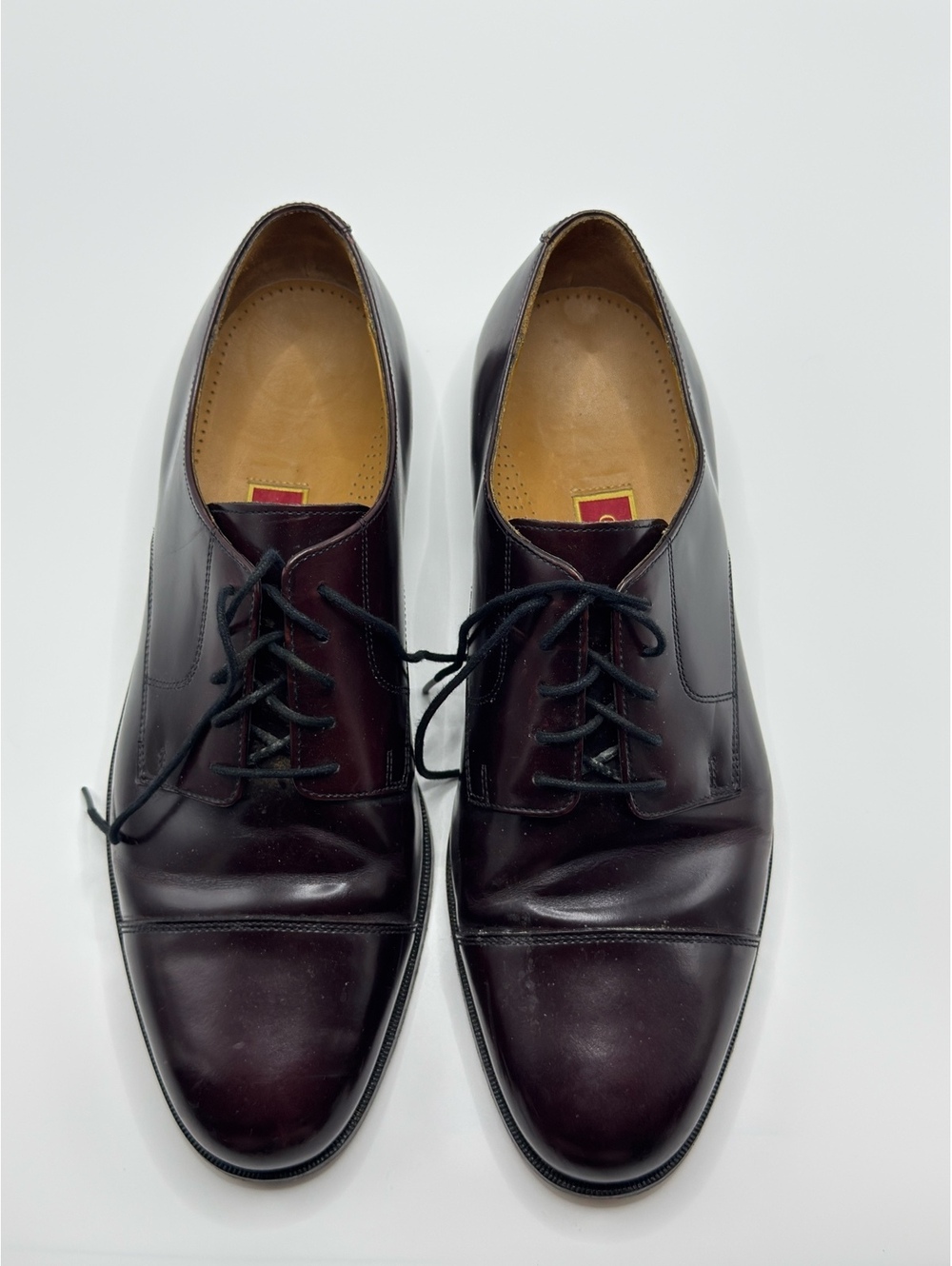 Cole Haan Men's Burgundy Leather Dress Oxfords Size 13D